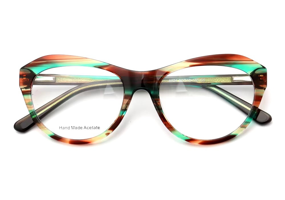 Mika|Classic Cat Eye Glasses Frames For Women | Trendy Female Eyewear Full Rim