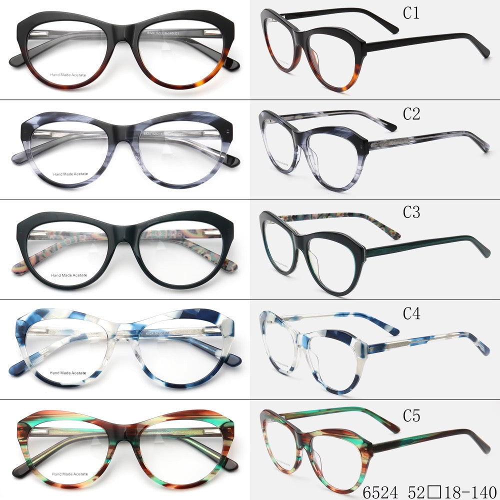 Mika|Classic Cat Eye Glasses Frames For Women | Trendy Female Eyewear Full Rim