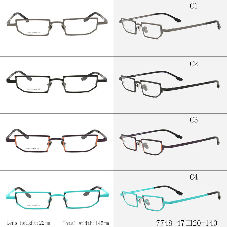 King | Stylish Mens Titanium Eyeglasses Green | Hipster Geometric Women Square Glasses Frames Online