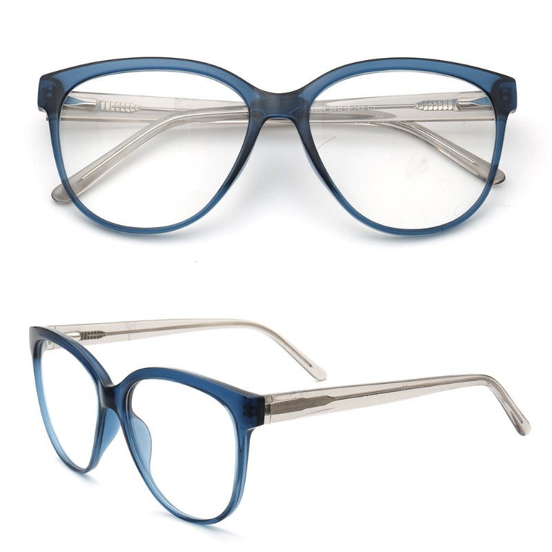 Mila | Oversized Womens Eyeglass Frames Fashionable | Trendy Cat Eye Glasses for Women