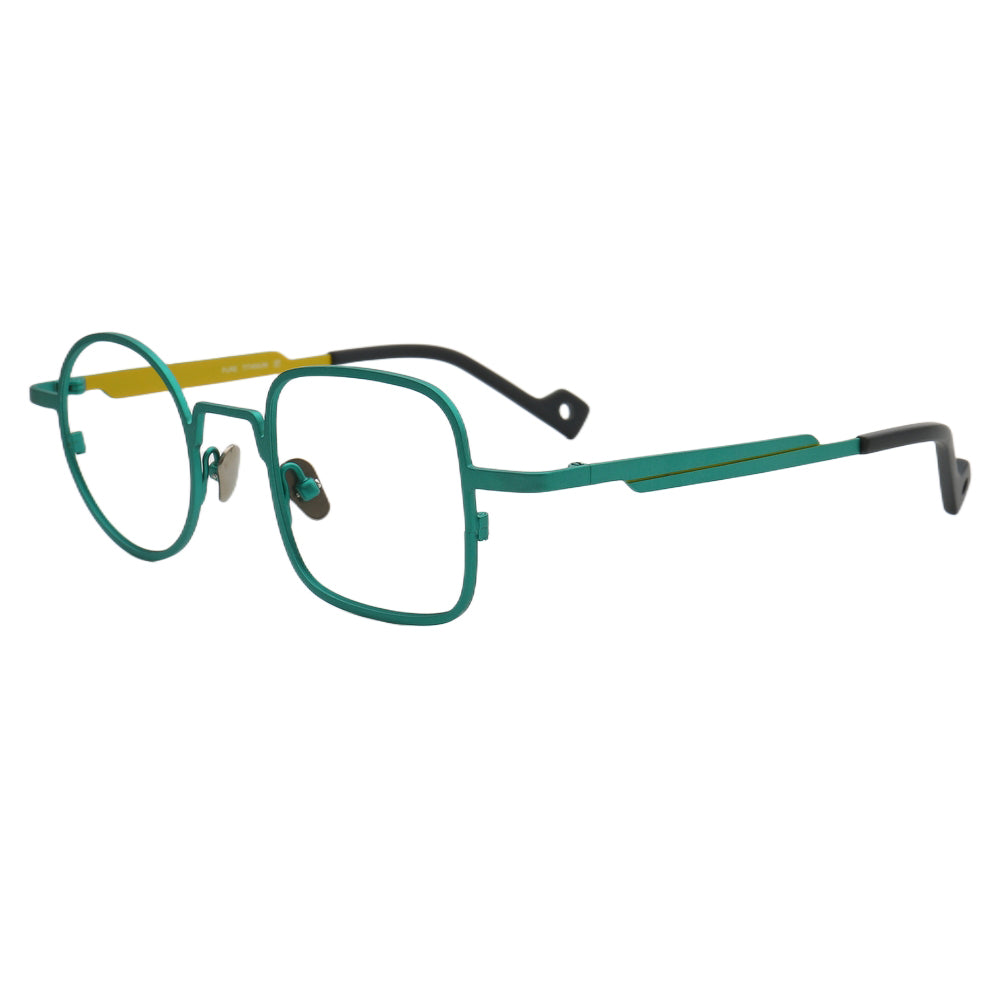 Ocean | Funky Modern Mismatched Eyeglasses Frames | Pure Titanium Square & Round Eyewear Modern