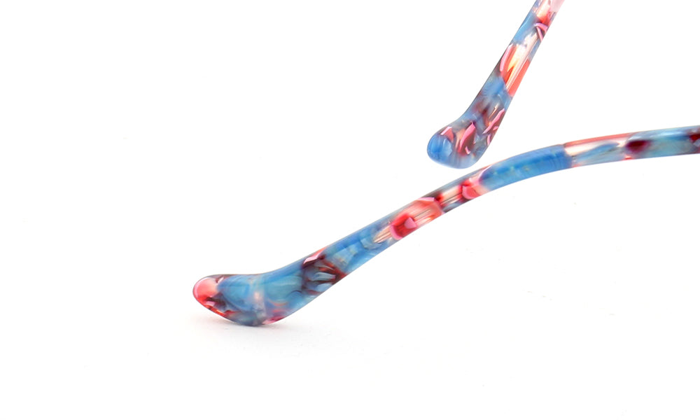 Amelia | Patterned Cat Eye Glasses For Women | Colorful Acetate Eyeglasses w/ Tortoise Shell Design