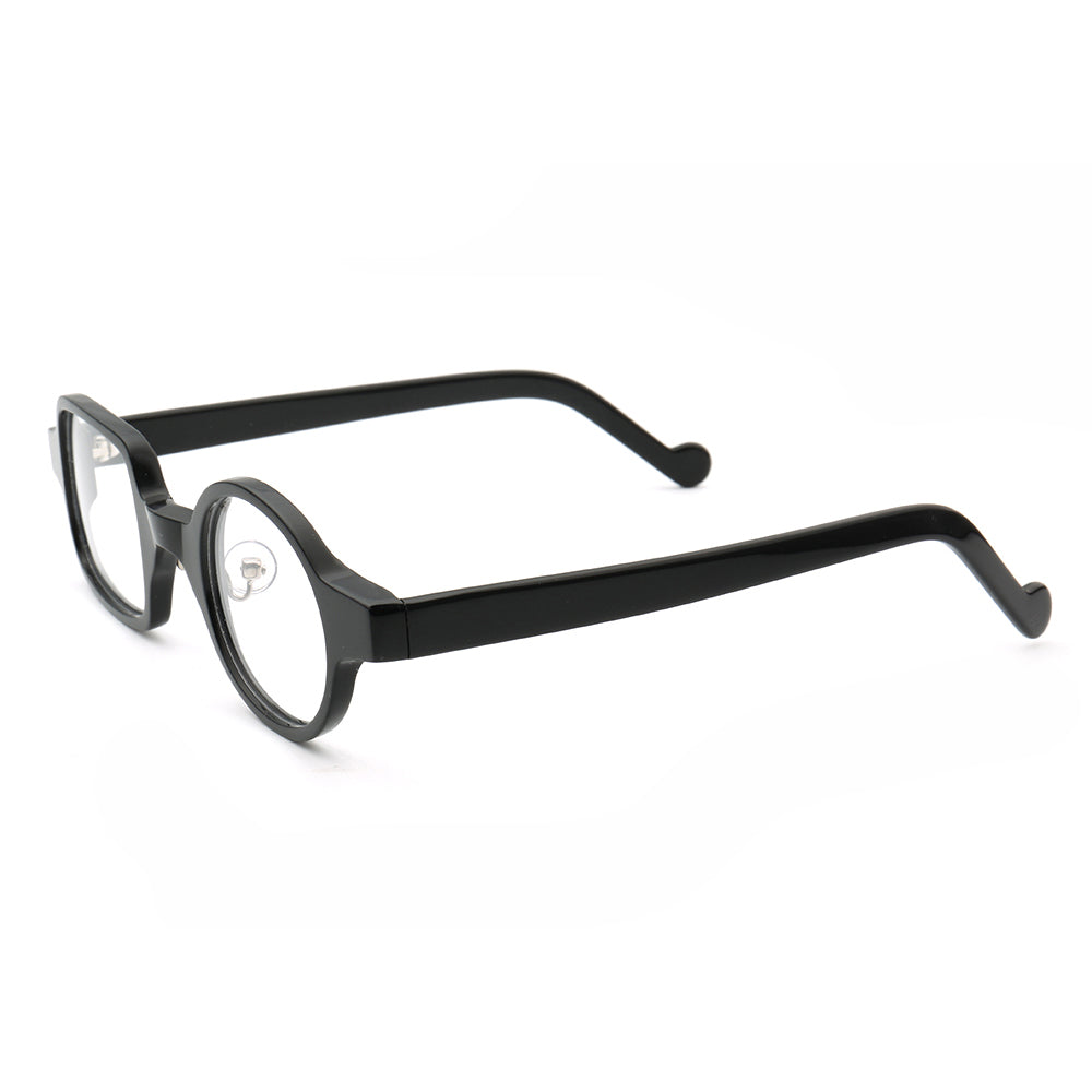 Distinct | Retro Mismatch Eyeglasses For Men & Women | Funky Round Square Frame w/ Tortoise Shell Finish