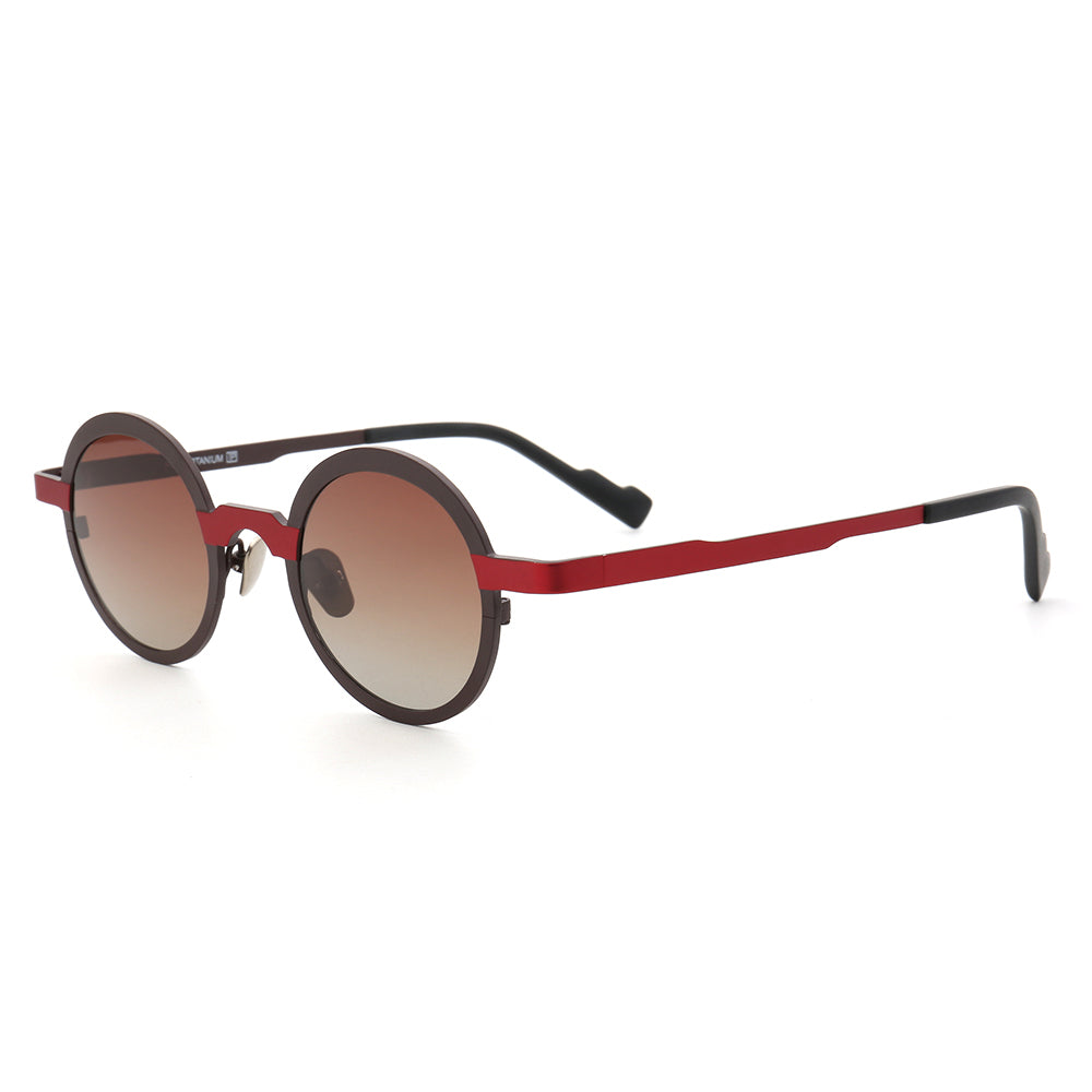 Clement | Lightweight Titanium Unisex Sunglasses | Two Toned Titanium Frame w/ Polarized Lenses