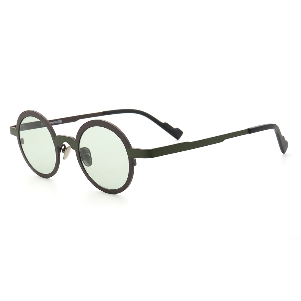 Clement | Lightweight Titanium Unisex Sunglasses | Two Toned Titanium Frame w/ Polarized Lenses