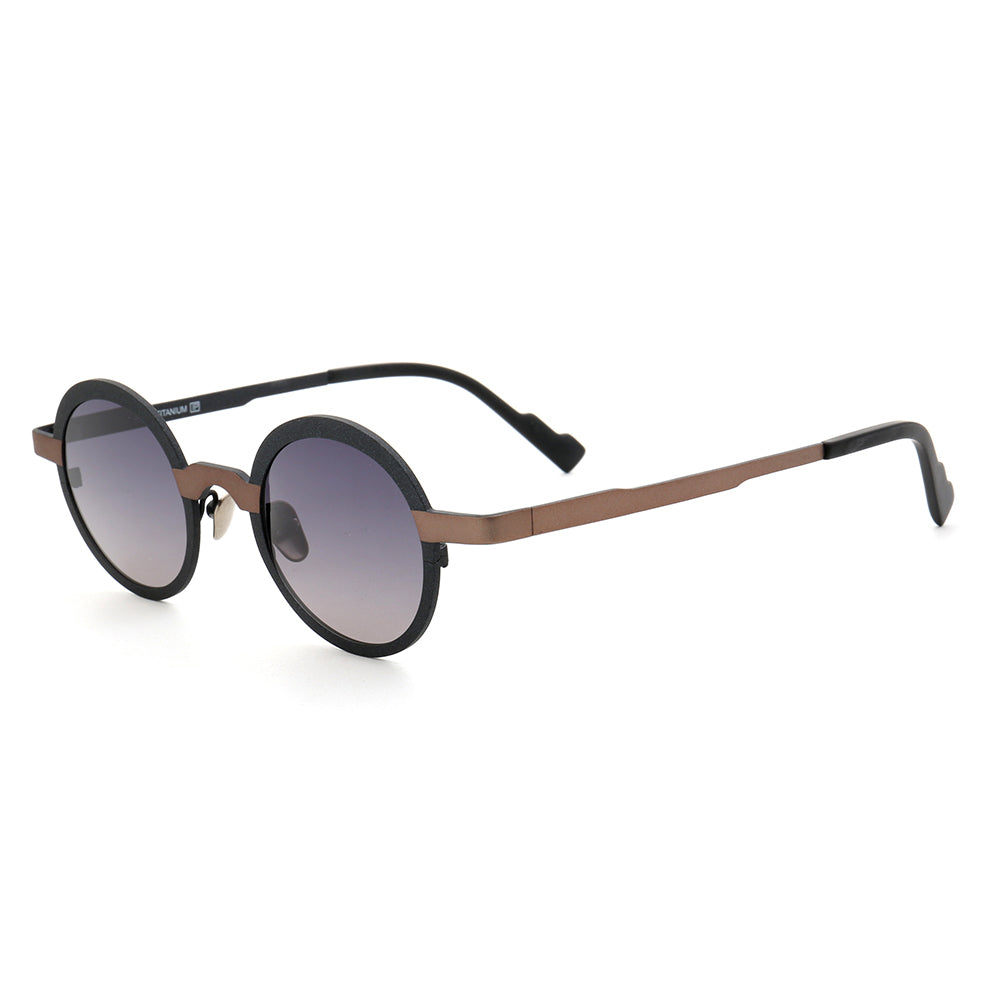 Clement | Lightweight Titanium Unisex Sunglasses | Two Toned Titanium Frame w/ Polarized Lenses