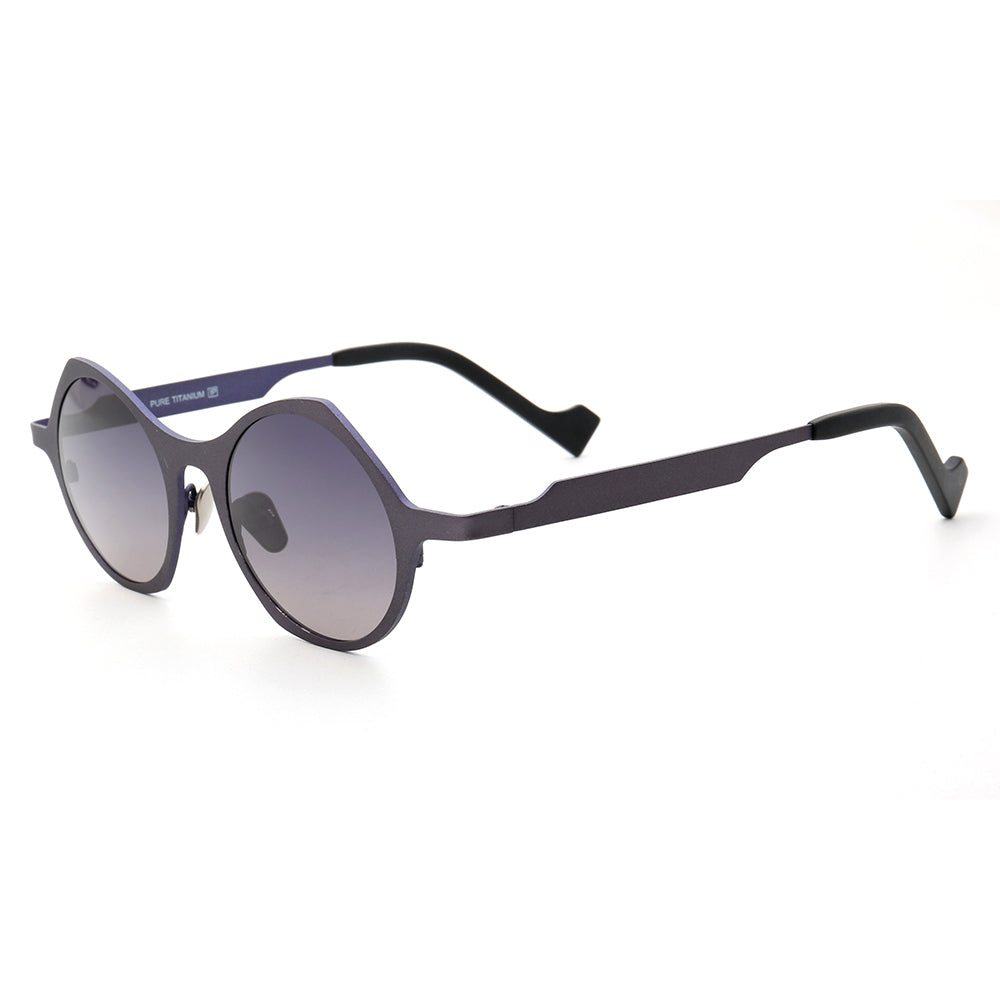 Carmen | Polarized Pure Titanium Unisex Sunglasses | Fashionable Full Rim Frame w/ Polarized Lenses