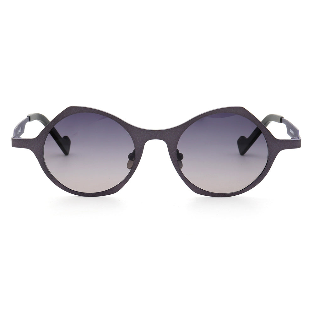 Carmen | Polarized Pure Titanium Unisex Sunglasses | Fashionable Full Rim Frame w/ Polarized Lenses