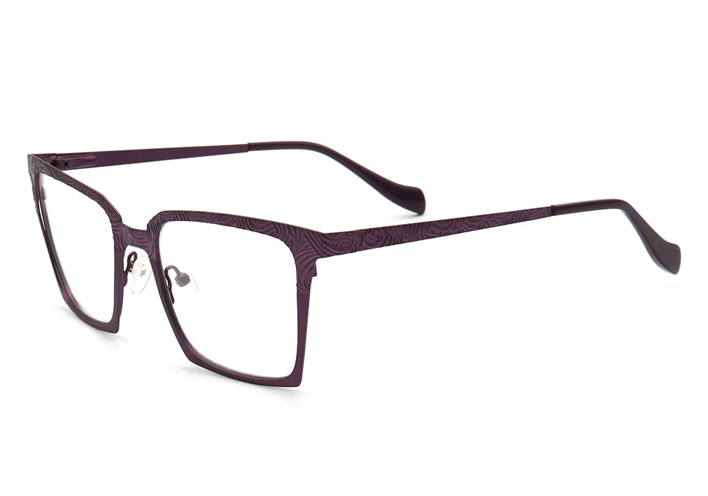 Aspen | Modern Square Stainless Steel Eyeglass Frames | Full Rim Durable Design