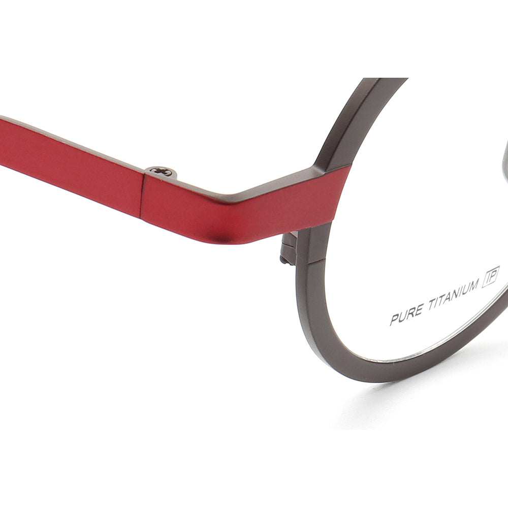 Clement | Two Tone Round Titanium Mens & Womens Eyeglass Frames | Stylish Nerd Glasses Online