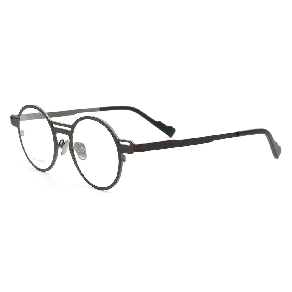 Carson | Unique Circular Titanium Eyeglasses | Multicolor Lightweight Frame For Men & Women