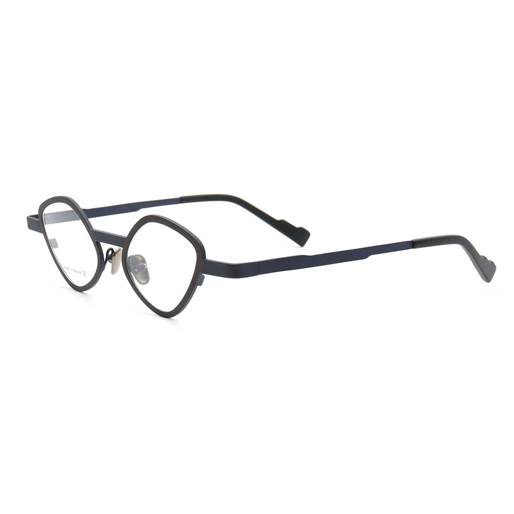Luna | Funky Cat Eye Glasses Frames For Women | Fashionable Two Toned Pure Titanium Eyeglasses