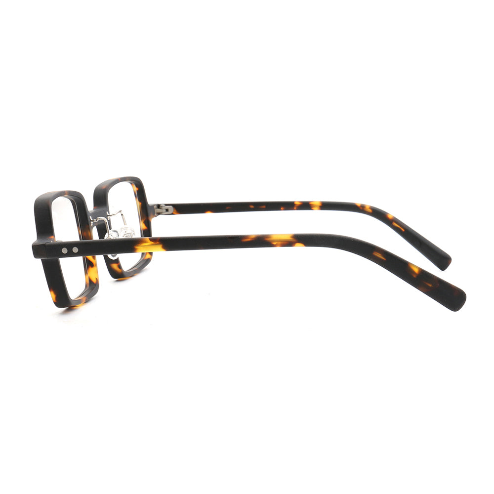 Laurence | Mens Square Full Rim Eyeglasses | Light Tortoise Shell Matte Eyewear Frames Online