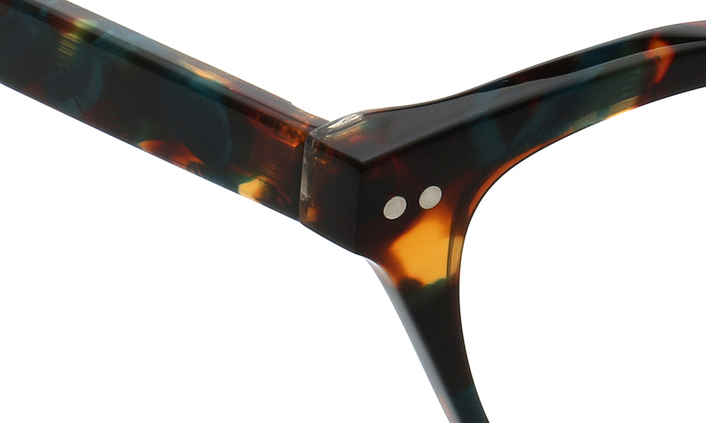Alora | Trendy Womens Cat Eye Tortoise Shell Glasses Frames | Floral Female Retro Optical Eyeglasses