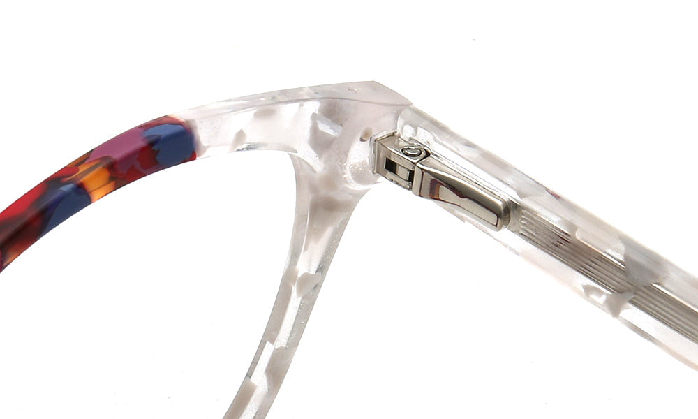 Alora | Trendy Womens Cat Eye Tortoise Shell Glasses Frames | Floral Female Retro Optical Eyeglasses