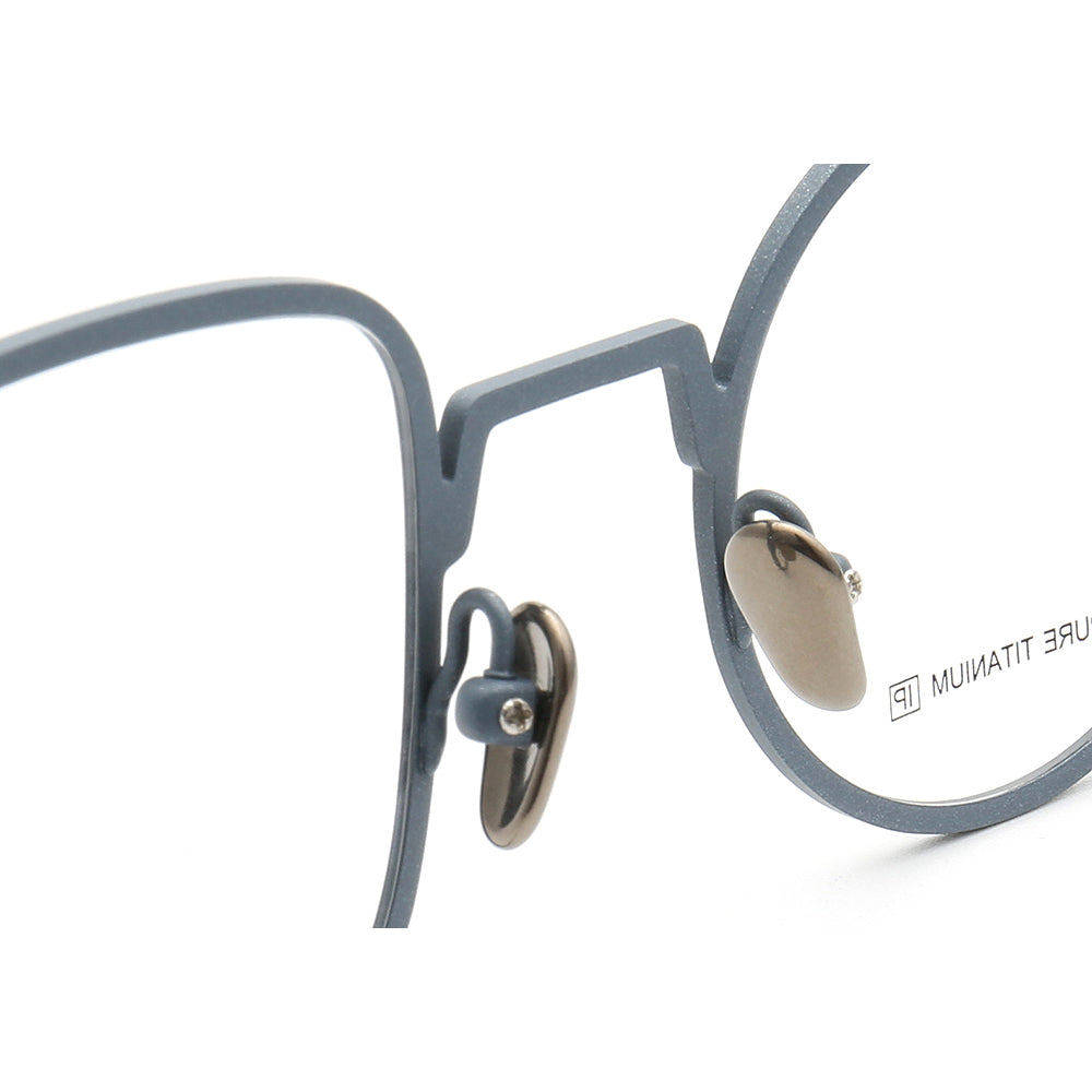 Ocean | Funky Modern Mismatched Eyeglasses Frames | Pure Titanium Square & Round Eyewear Modern