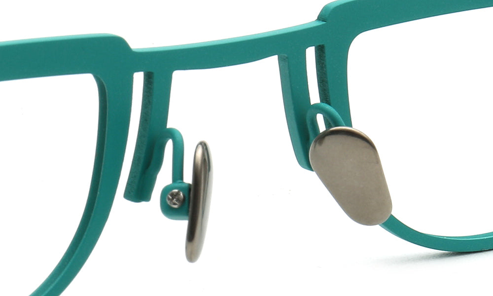 Sammy | Geometric Vintage Men Titanium Eyeglasses Two Tone | Stylish Women Small Retro Glasses Frames