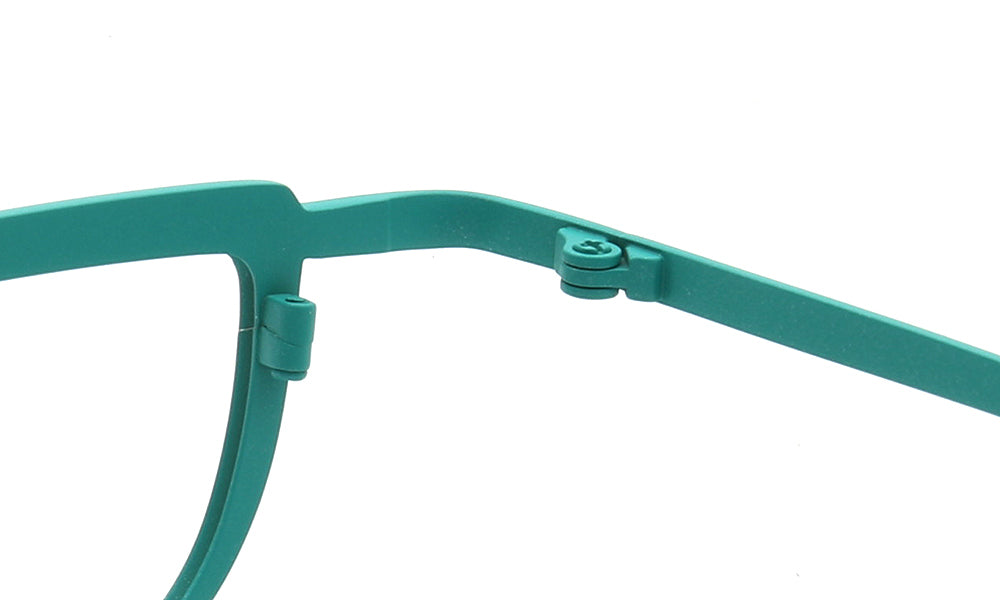 Sammy | Geometric Vintage Men Titanium Eyeglasses Two Tone | Stylish Women Small Retro Glasses Frames