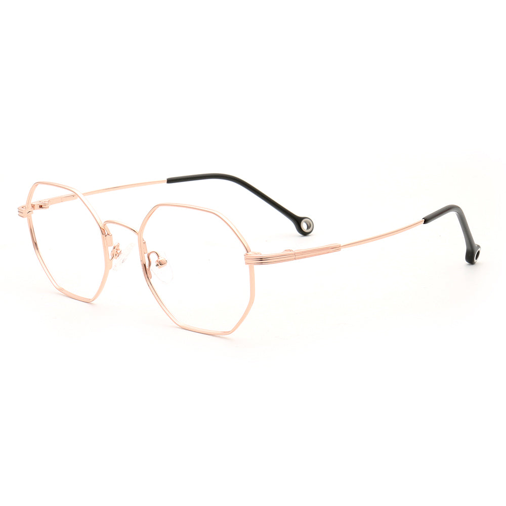 Pure | Flexible Bendable Full Rim Memory Metal Glasses | Polygon Geometric Frame For Men & Women