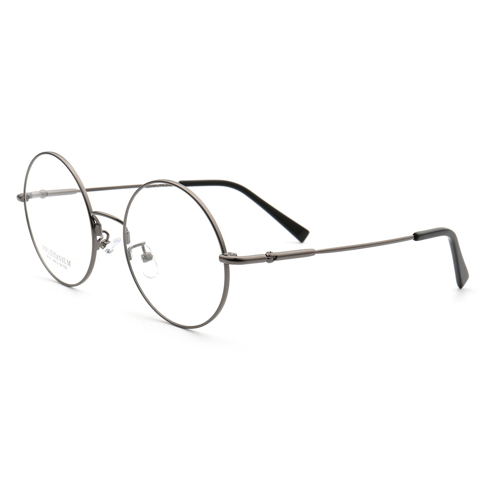 Hamilton | Mens & Womens Round Nerd Style Memory Metal Glasses | Flexible Bendable Eyeglasses Frames