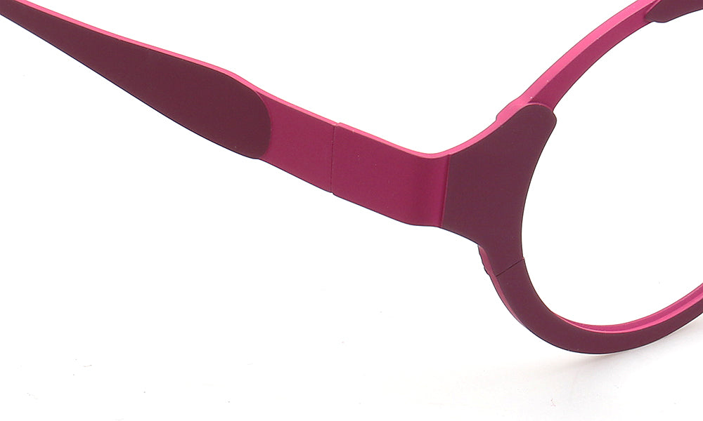 Skyler | Funky Mens Titanium Round Eyeglasses Oddball | Stylish Nerd Optical Glasses Frames for Women