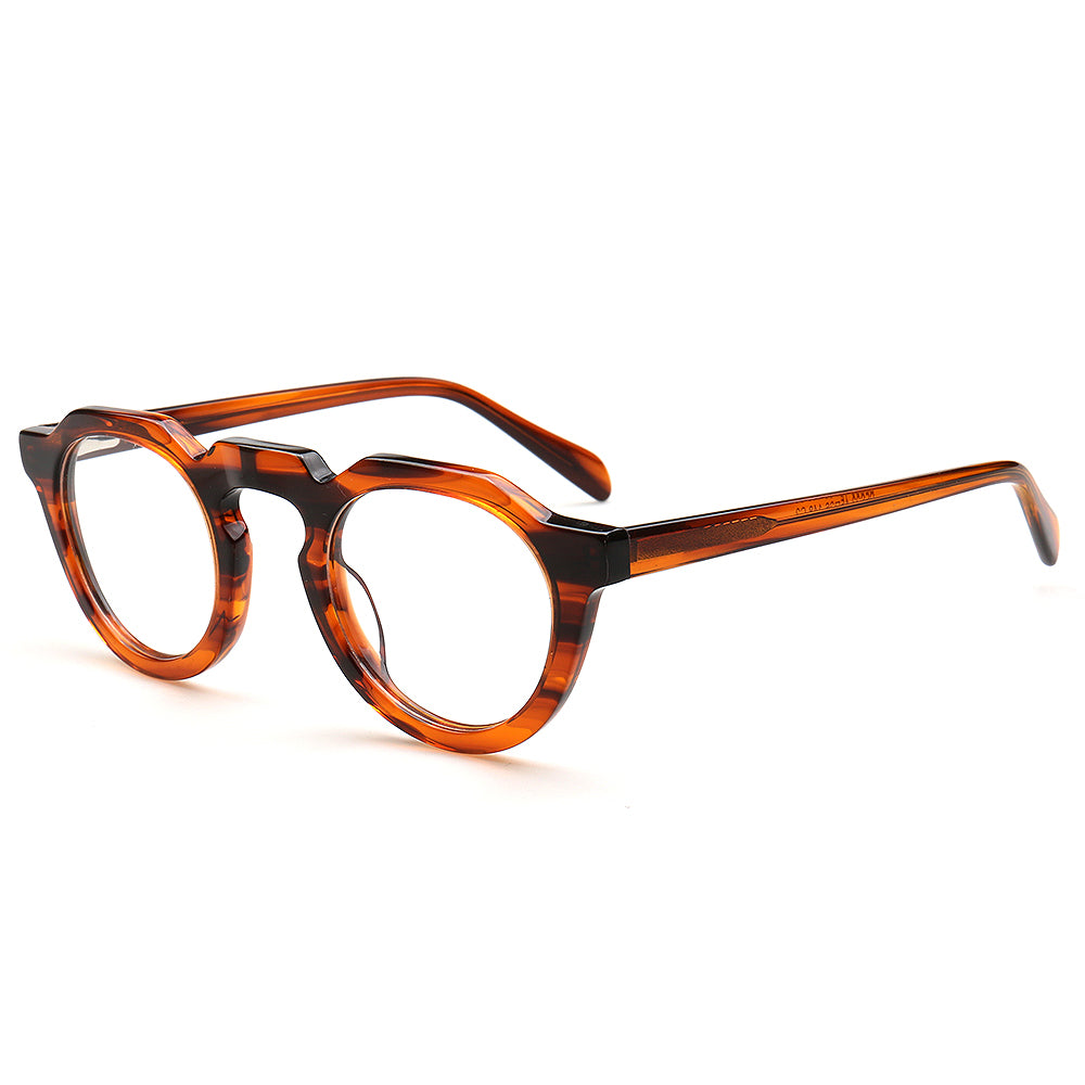 Cameron | Vintage Mens Round Eyeglass Frames | Retro Tortoise Womens Geometric Eyewear