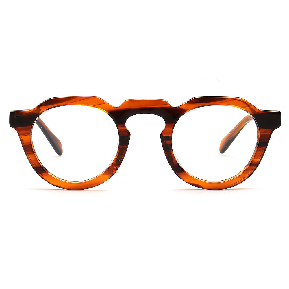 Cameron | Vintage Mens Round Eyeglass Frames | Retro Tortoise Womens Geometric Eyewear