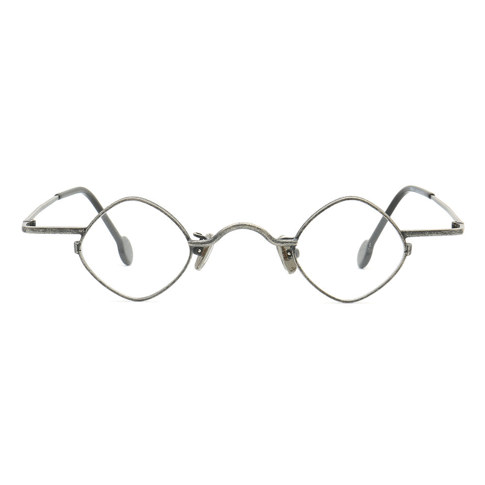 Legend | Thin Lightweight Metal Eyeglasses For Men & Women | Vintage Full Rim Geometric Frame
