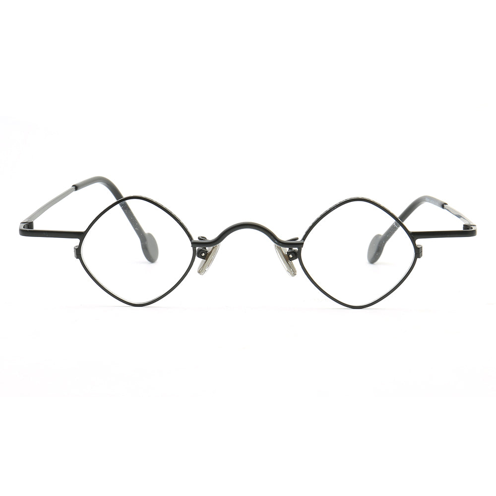 Legend | Thin Lightweight Metal Eyeglasses For Men & Women | Vintage Full Rim Geometric Frame
