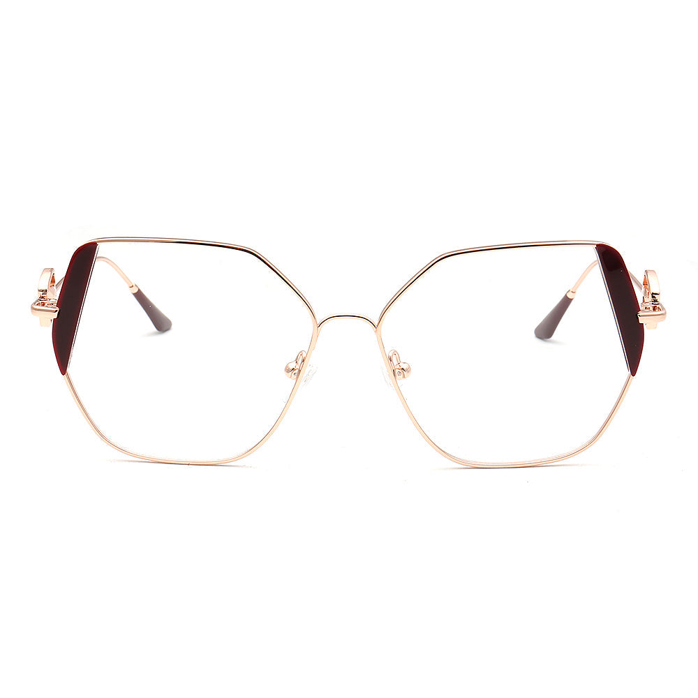 Harriet | Womens Geometric Metal Gold Glasses Frames