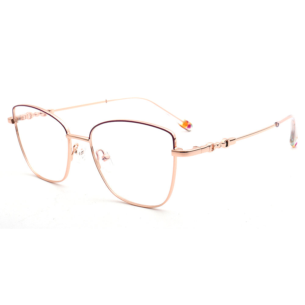 Nova | Womens Flexible Memory Metal Eyeglasses | Classic Cat Eye Glasses Frames Bendable Eyewear