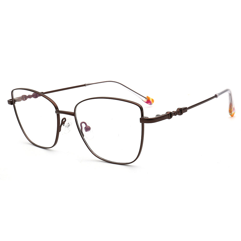 Nova | Womens Flexible Memory Metal Eyeglasses | Classic Cat Eye Glasses Frames Bendable Eyewear