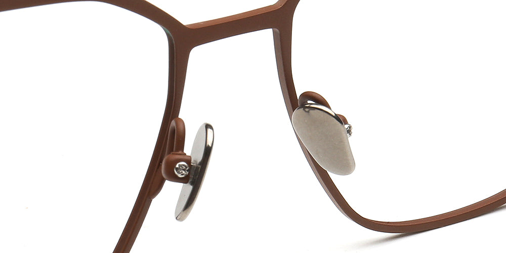 Zoey | Modern Titanium Cat Eye Glasses Frames For Women | Two Toned Female Oversize Eyewear