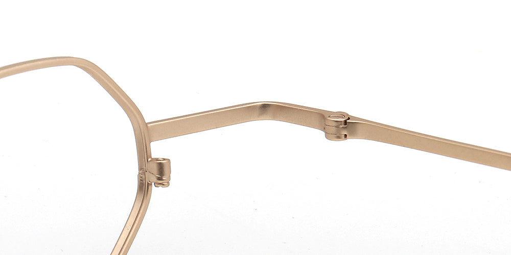 Kit | Vintage Metal Geometric Mens Glasses Frames | Retro Nerd Eyewear for Women Spectacles