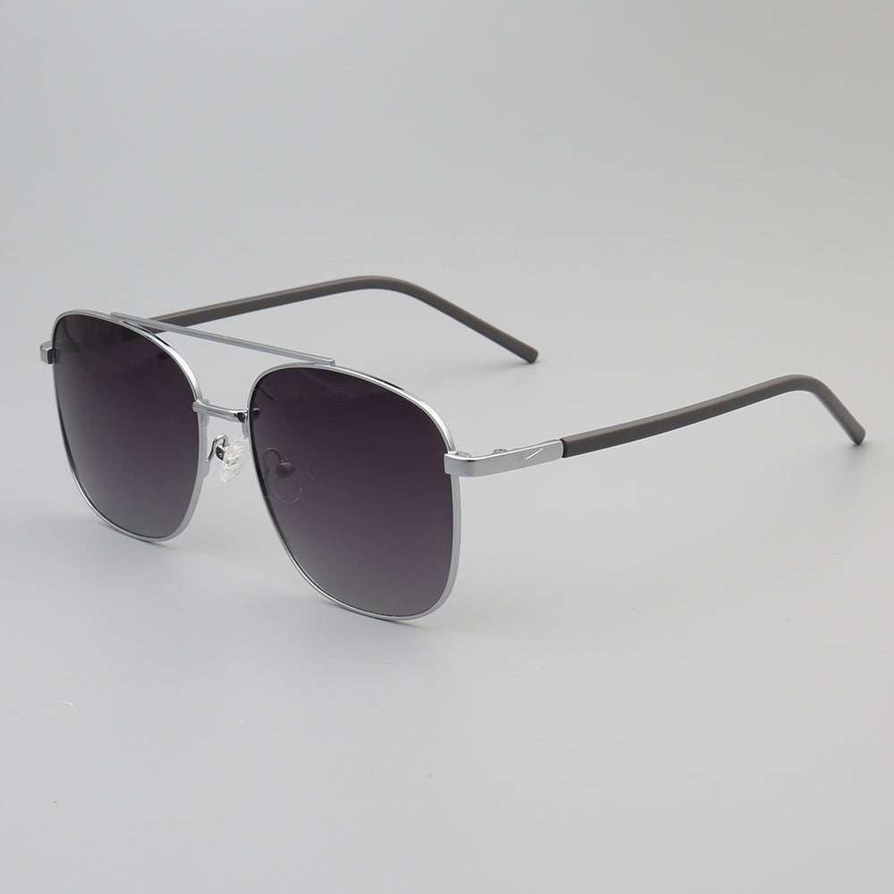 Travis | Polarized Sunglasses w/ Classic Square Design | Thin Lightweight Metal Frame