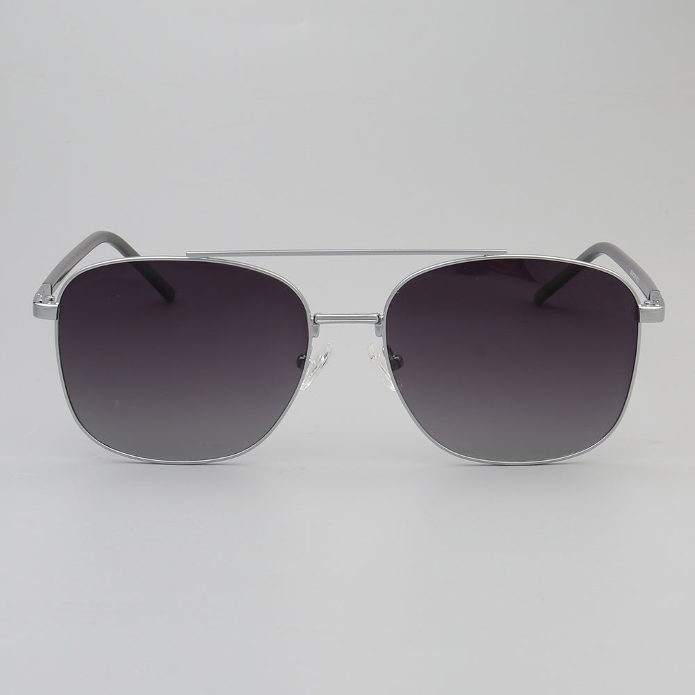 Travis | Polarized Sunglasses w/ Classic Square Design | Thin Lightweight Metal Frame