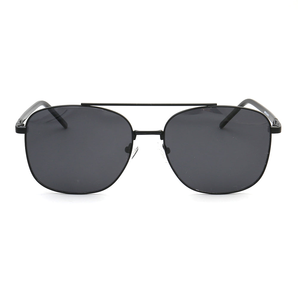 Travis | Polarized Sunglasses w/ Classic Square Design | Thin Lightweight Metal Frame