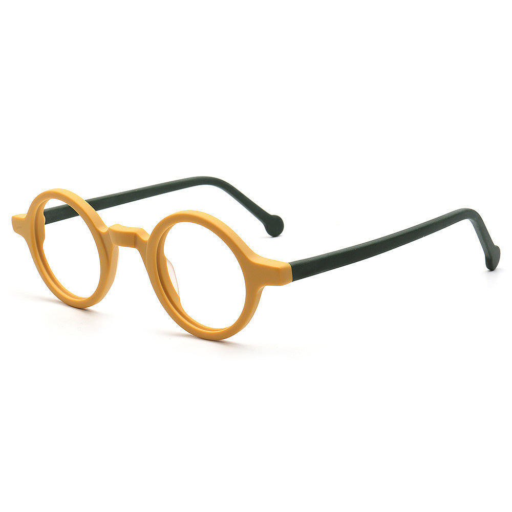 Jackson | Retro Round Acetate Mens Eyeglass Frames | Stylish Transparent Vintage Eyewear Online