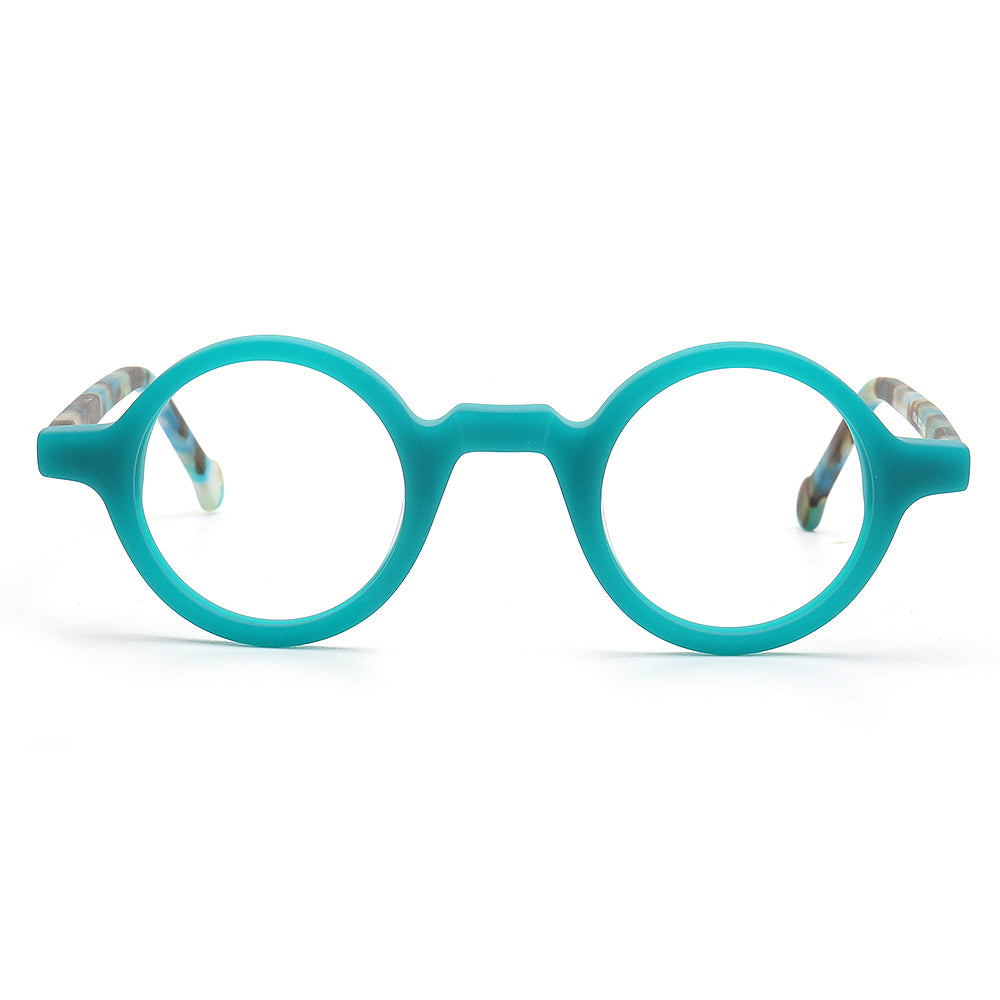 Jackson | Retro Round Acetate Mens Eyeglass Frames | Stylish Transparent Vintage Eyewear Online