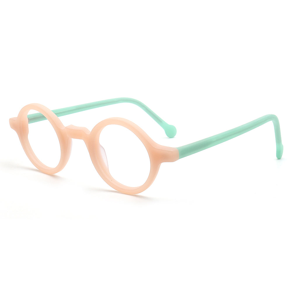 Jackson | Retro Round Acetate Mens Eyeglass Frames | Stylish Transparent Vintage Eyewear Online