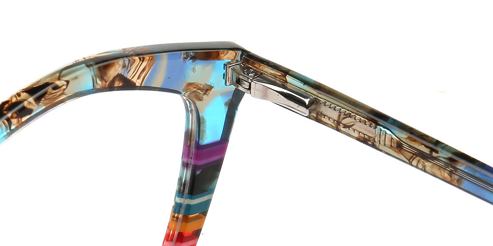 Mia | Womens Cat Eye Striped Glasses Frames