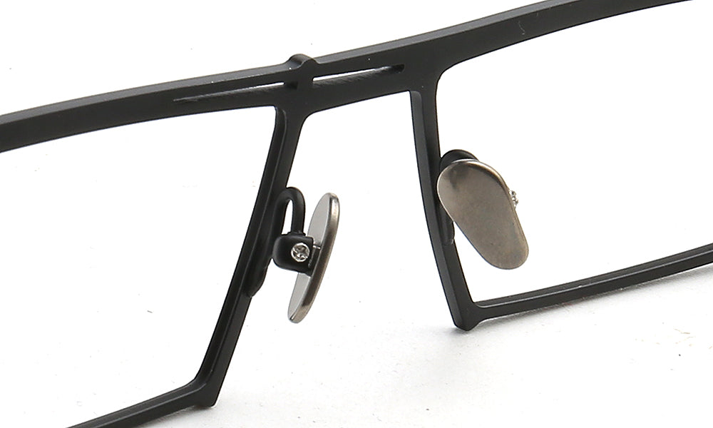 Ethan | Stylish Mens Rectangular Full Rim Eyeglasses | Modern Business Glasses Frames for Men