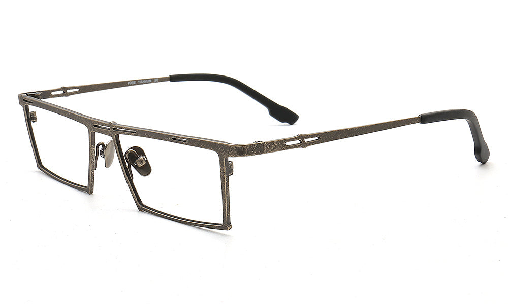 Ethan | Stylish Mens Rectangular Full Rim Eyeglasses | Modern Business Glasses Frames for Men