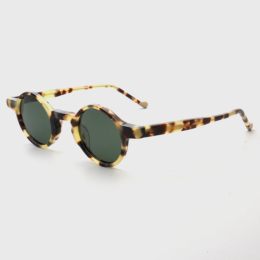 Crown | Mens Round Retro Polarized Sunglasses | Vintage Womens Sun Glasses UV400