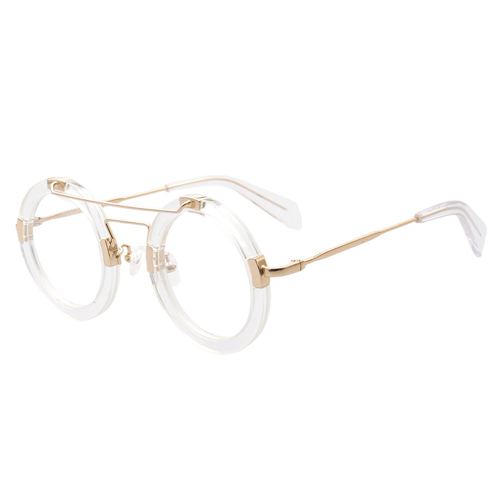 Altitude | Circular Retro Eyeglasses For Men | Funky Women Round Glasses Frames Tortoise Shell