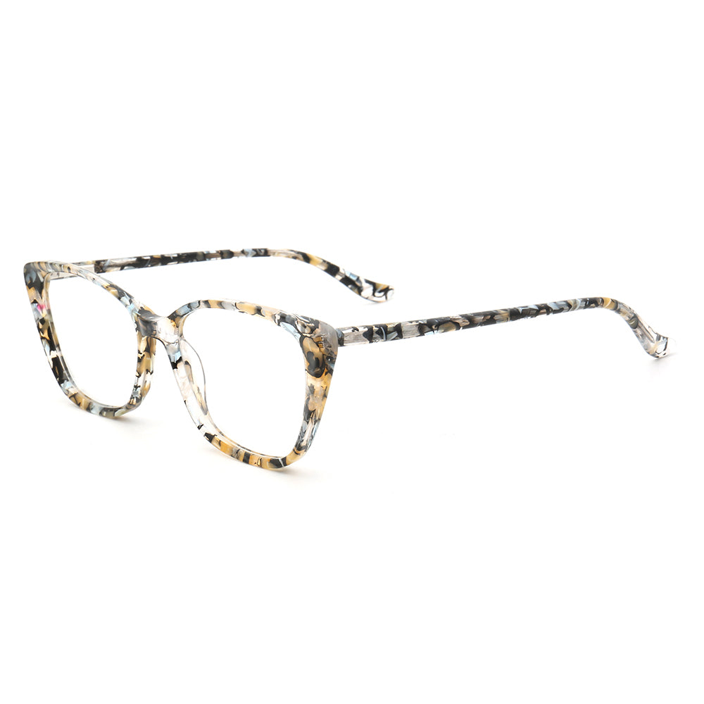 Charlotte | Patterned Acetate Cat Eye Glasses For Women | Colorful Tortoise Shell Eyewear Frames