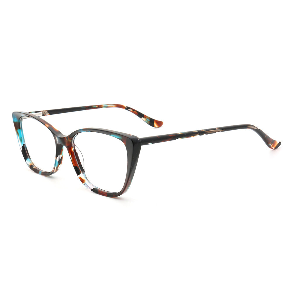 Charlotte | Patterned Acetate Cat Eye Glasses For Women | Colorful Tortoise Shell Eyewear Frames