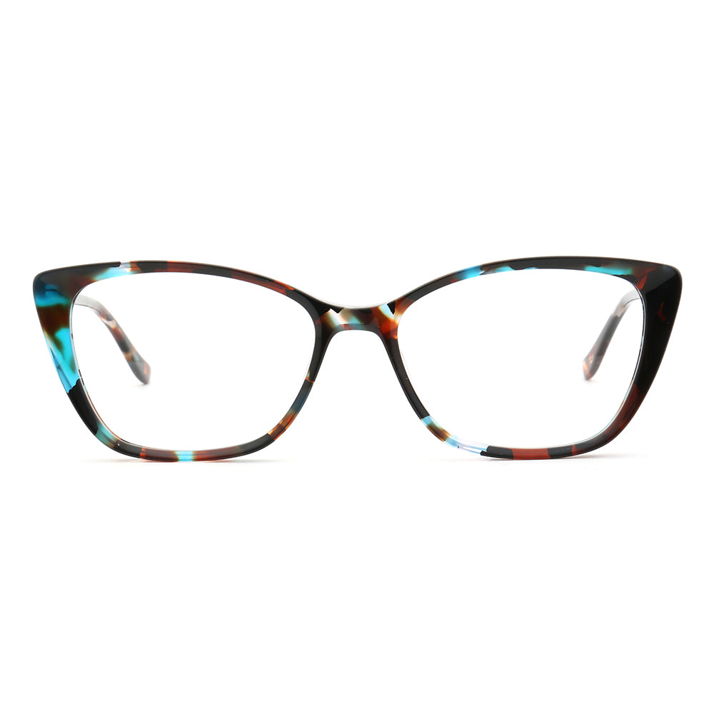 Charlotte | Patterned Acetate Cat Eye Glasses For Women | Colorful Tortoise Shell Eyewear Frames