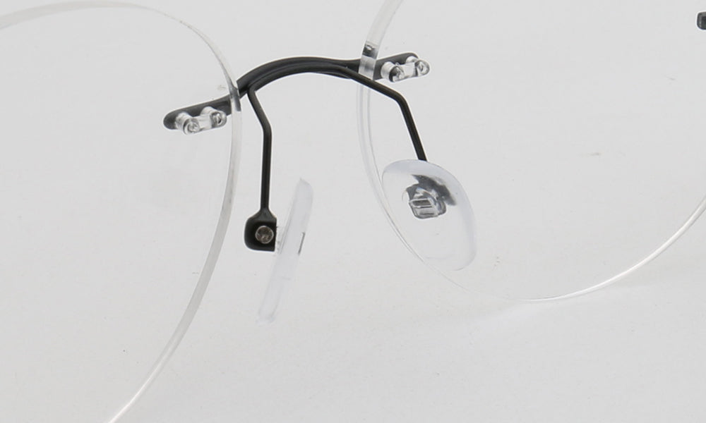 Branson | Round Rimless Metal Eyeglass Frames | Modern Business Design For Men & Women