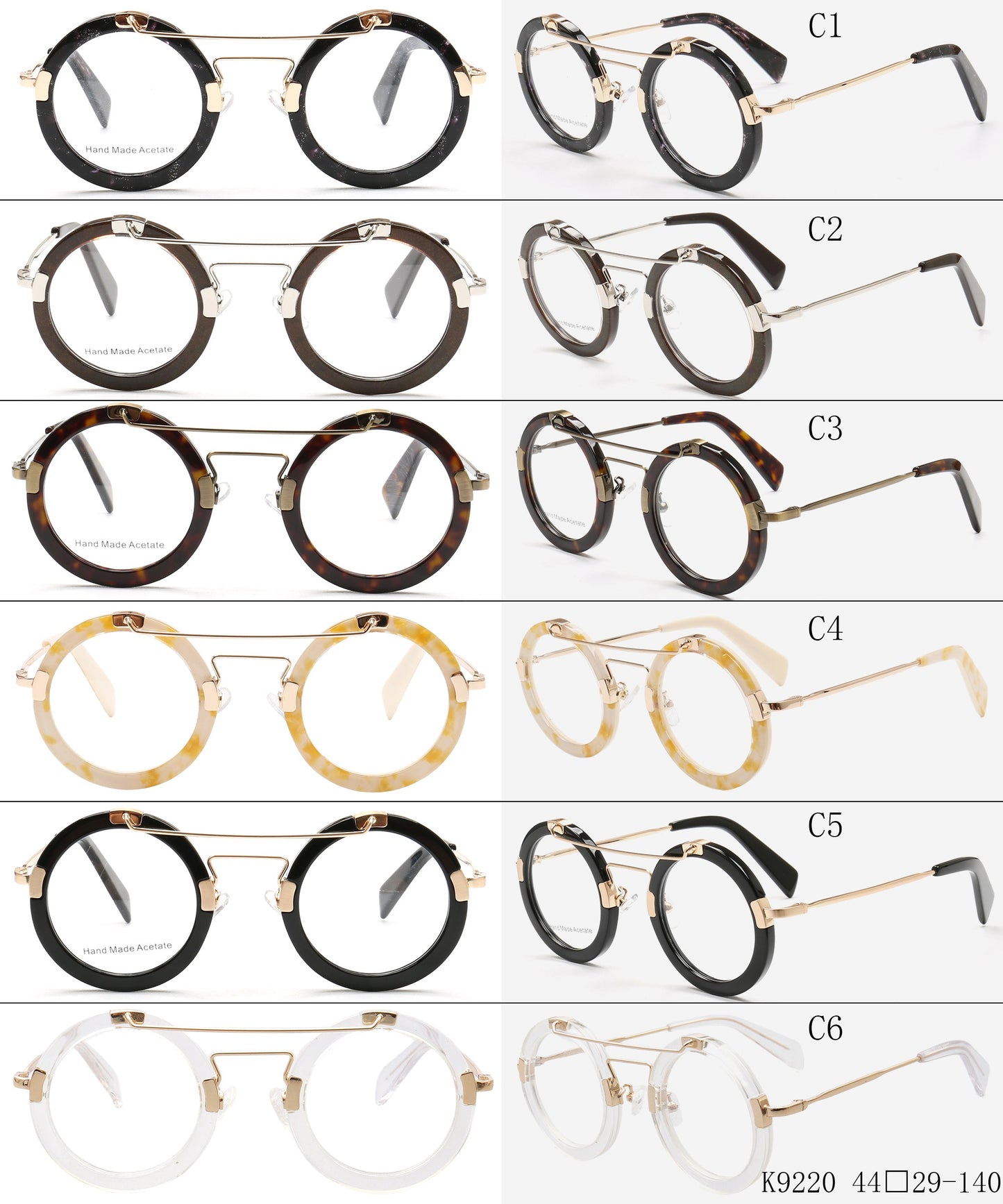 Altitude | Circular Retro Eyeglasses For Men | Funky Women Round Glasses Frames Tortoise Shell